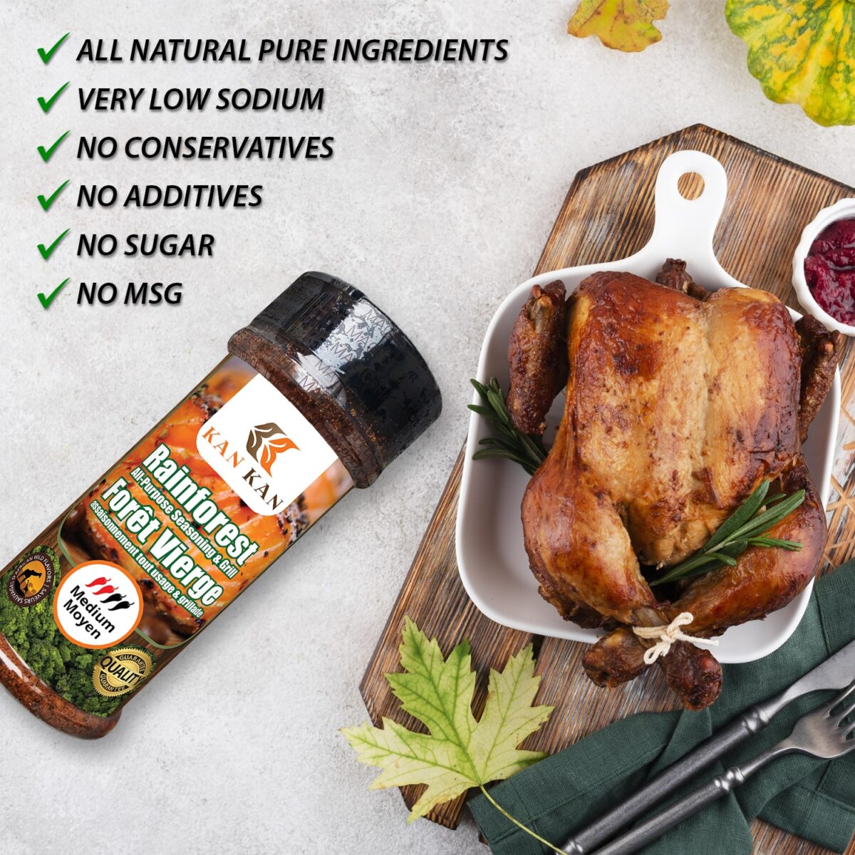 MILD Jar - Kan Kan Rainforest All-Purpose seasoning & Grill - Image 3