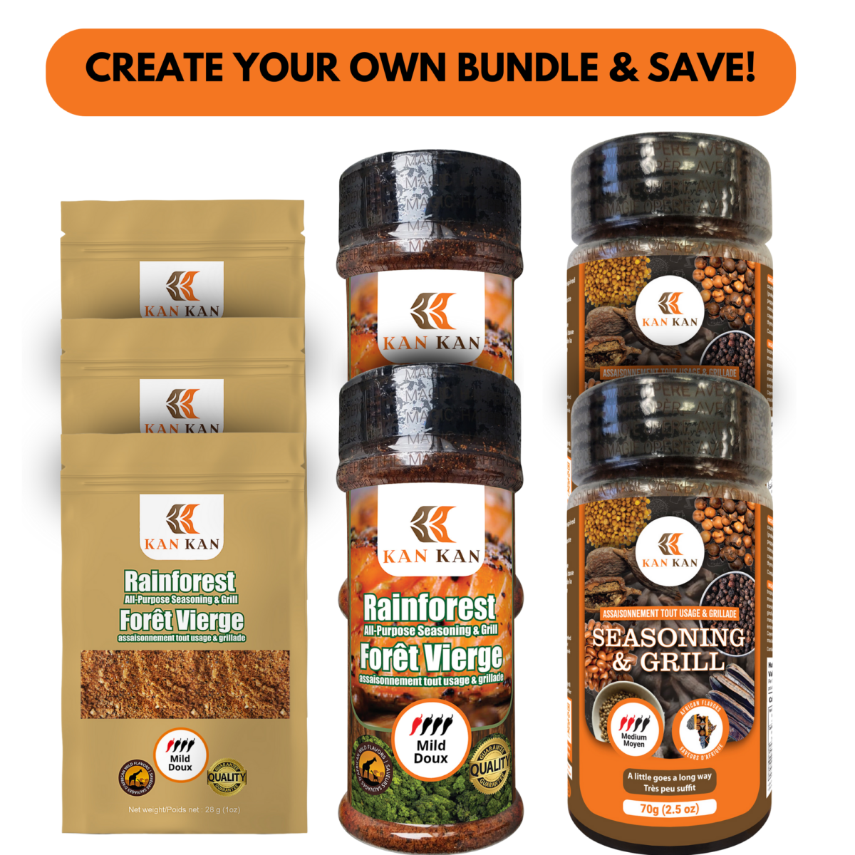 Kan Kan Spice Bundle Offer Mild and Medium